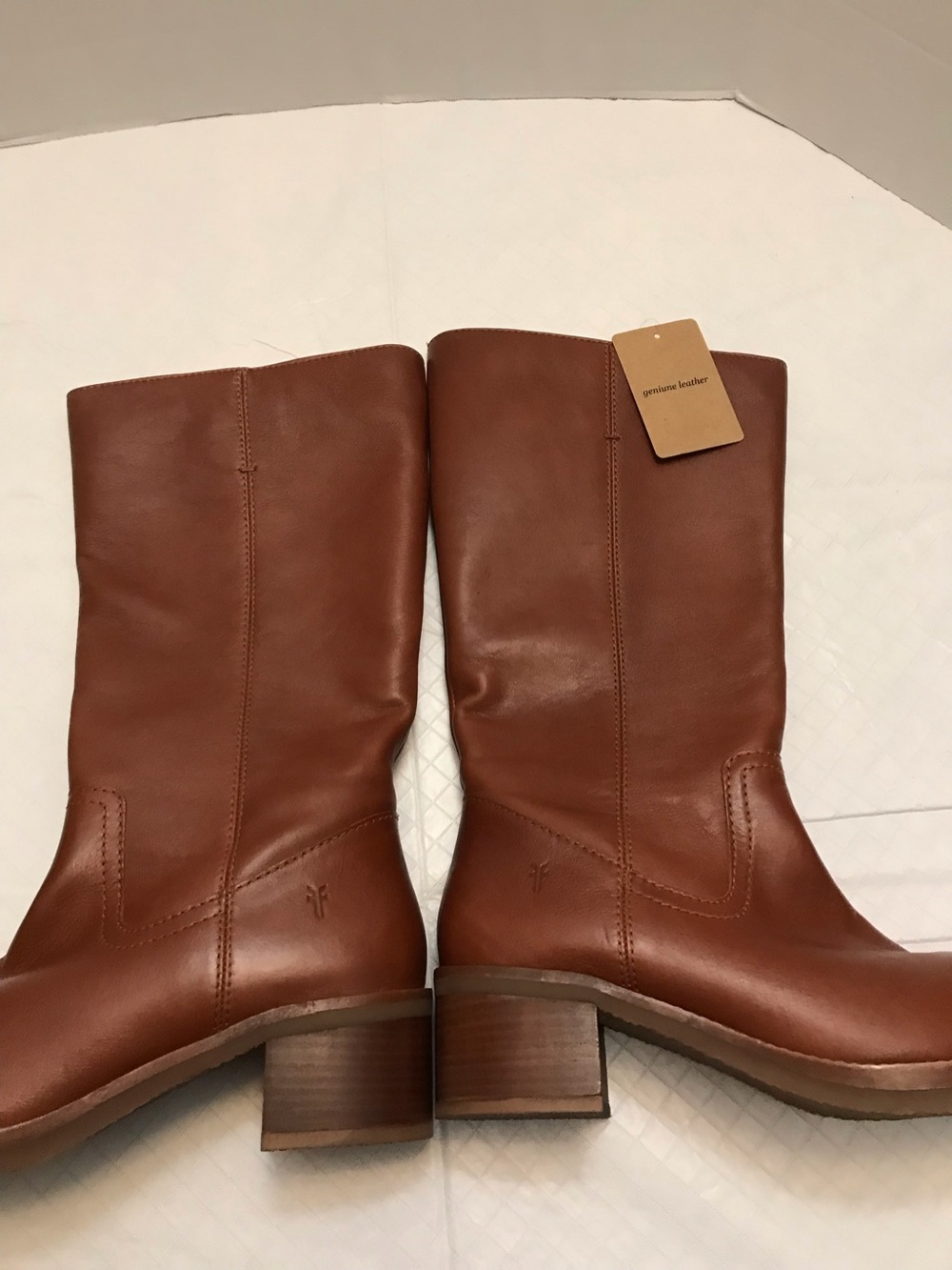 Frye Women's Tall Leather Riding Boots in Chestnut - Picture 5 of 16